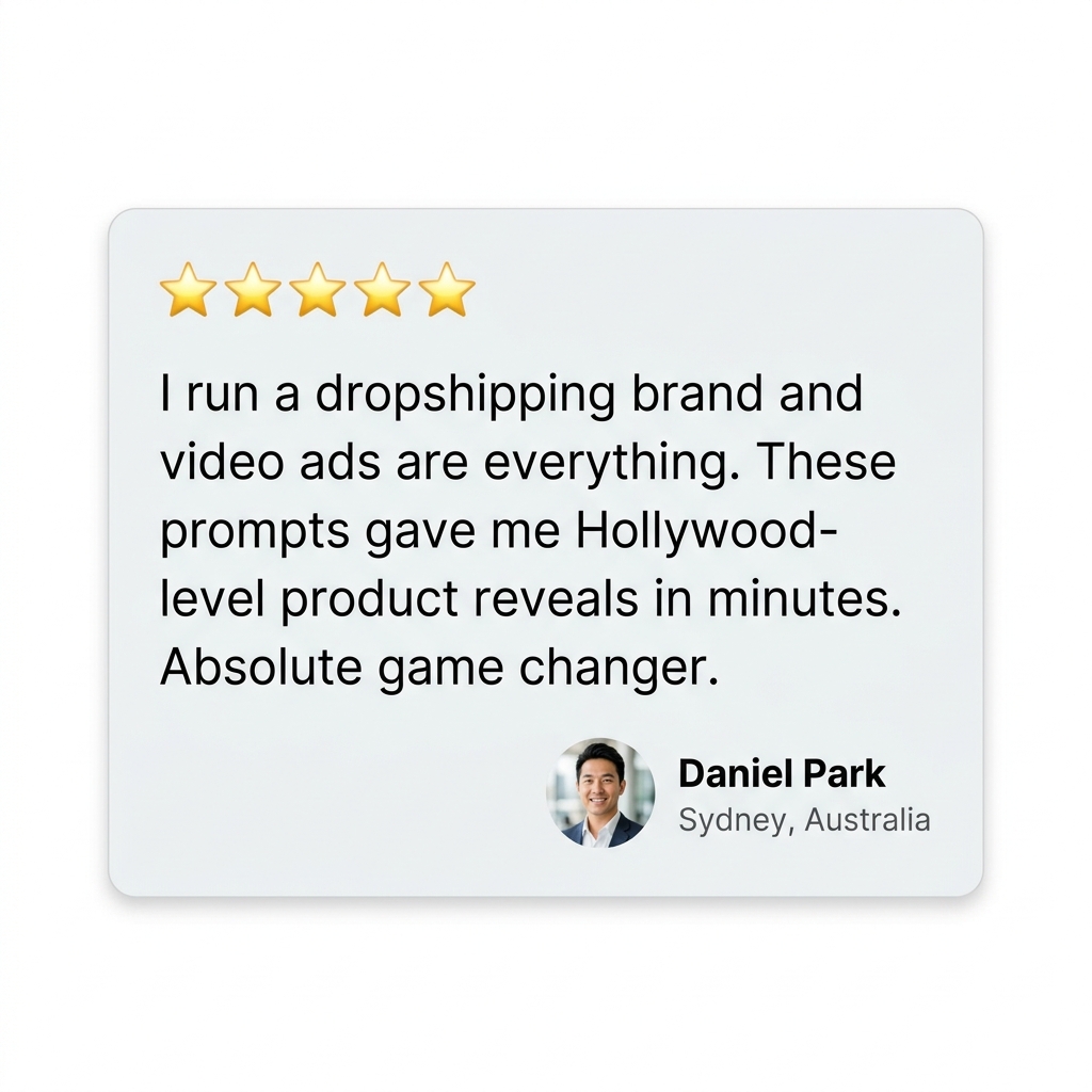 Testimonial from Daniel Park - Hollywood-level product reveals